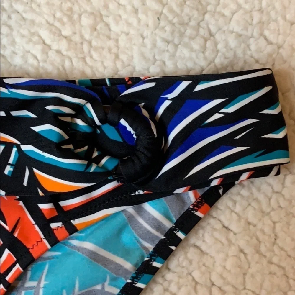 Figleaves tropical print bikini / 2 piece swimsuit Top-Size 32C Bottoms Size 12